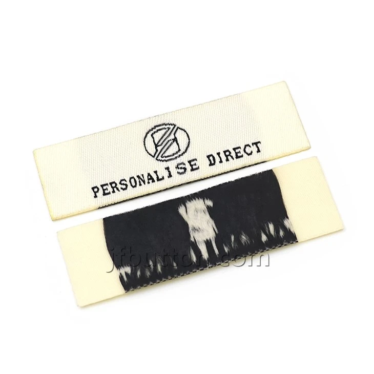 Damask Woven Labels For Clothing factory
