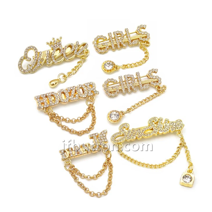Gold Hijab Brooch For Women factory