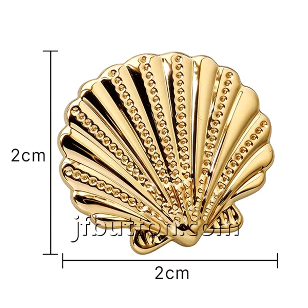 Gold Shell Shaped Buttons high quality
