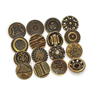 Антикна месингана дугмад за блејзер