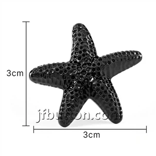 Дугмад у облику црне звезде са дршком