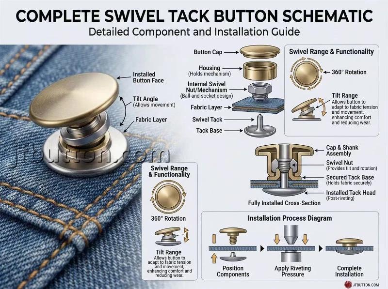SWIVEL TACK BUTTON SWIVEL TACK BUTTON