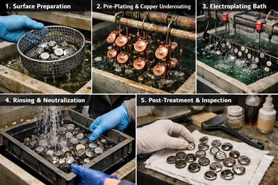 Разумевање технологије галванизације која се користи у металним дугмадима и м...